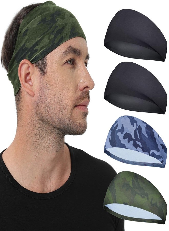 MARKEEP Sports Headbands for Men and Women,4 or 5Pack,Mens sweatbands for Moisture Wicking,Suitable for Fitness,Running,Cycling - Image 1